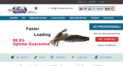 Desktop Screenshot of 123-web-host.com